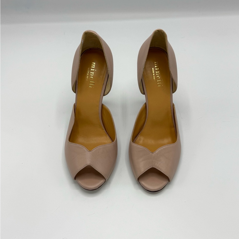 Minelli Women's Tan Peep-Toe Shoes